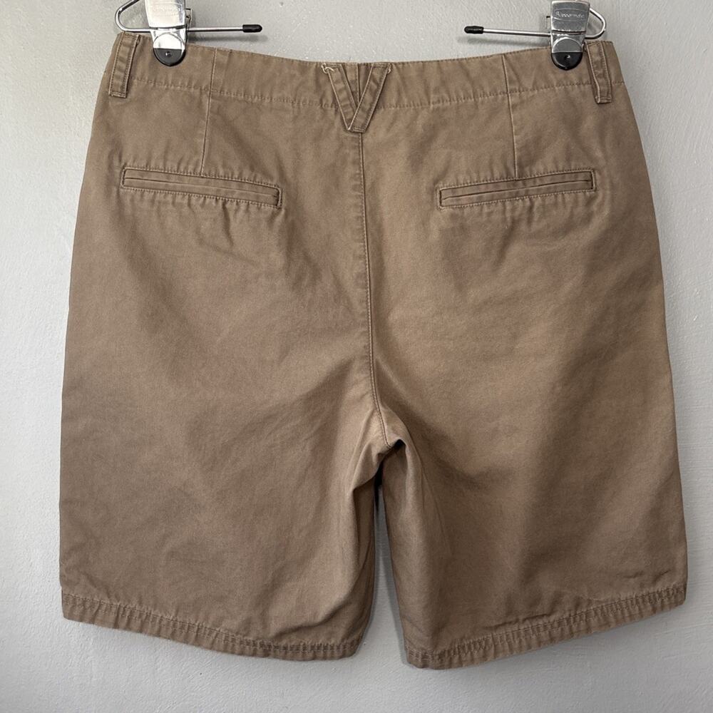 Columbia Canvas Shorts Womens Size 10 Khaki Brown Hiking Gorpcore Granola Girl - Picture 4 of 9